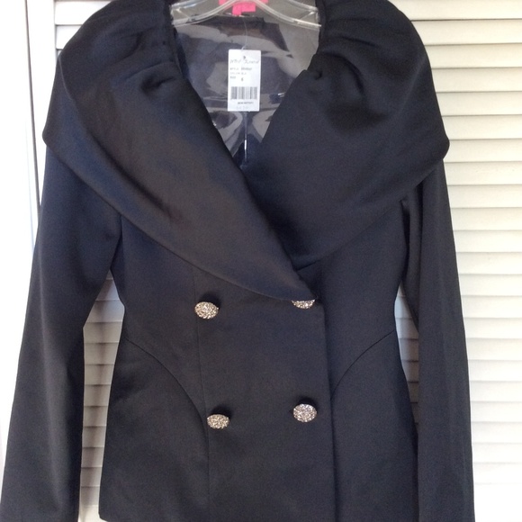 Betsey Johnson Rare Vintage Black Evening Jacket - Picture 1 of 4